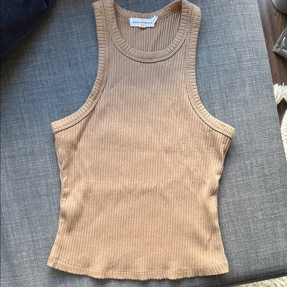 Good American Ribbed Tank Top